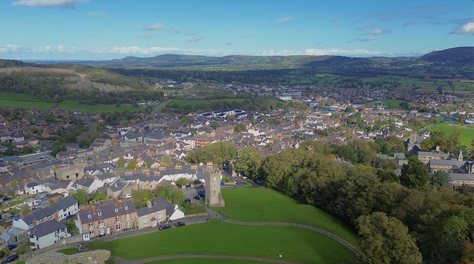 Denbigh photo from the air